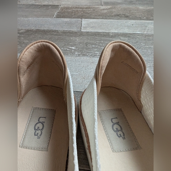 UGG Knit White Australia Sammy Slip On Women's Sneaker Size 10 - Picture 7 of 10